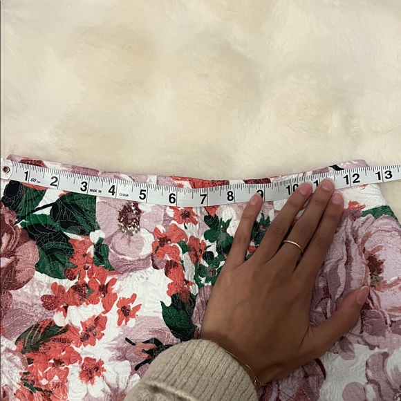 NWT Miss Selfridge Floral Pencil Skirt - Pink and Green - Picture 4 of 6